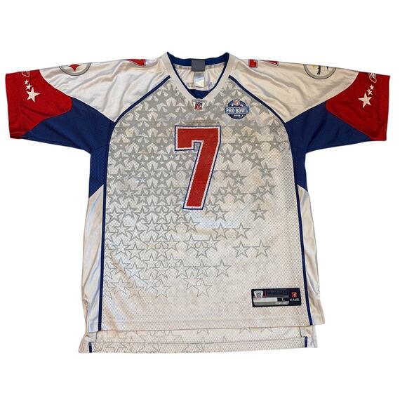 Reebok Pittsburg Steelers #7 Ben Roethlisberger 2008 Pro Bowl Mesh Jersey Large - Picture 1 of 12